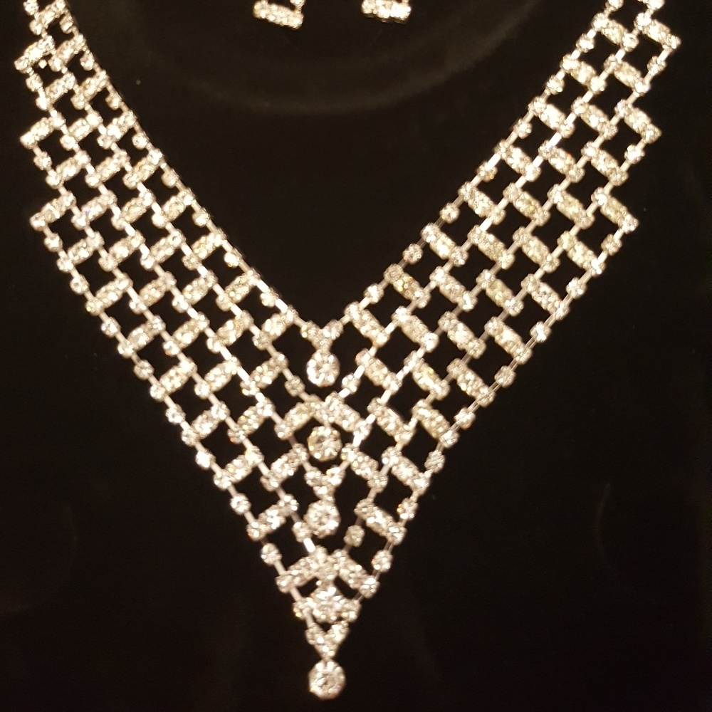 Rhinestone jewelry set
